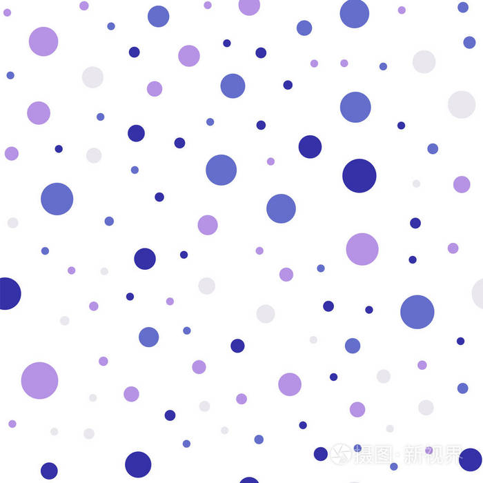 彩色波尔卡点无缝模式白色27背景精湛的经典彩色波尔卡圆点