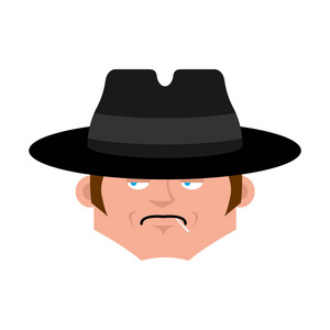 神通侦探矢量插图男人和女人的秘密特工和间谍.黑色电影.