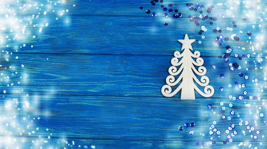 喜庆闪亮装饰玩具白色圣诞树