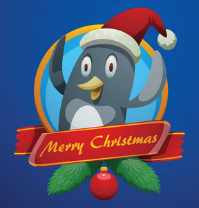 圣诞贺卡, 滑稽的企鹅举起的翅膀