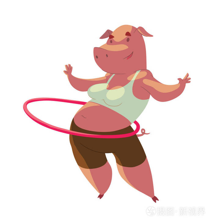 动物在健身房, 猪