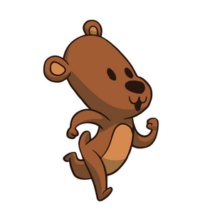 奔跑的动物, 可爱的棕熊照片