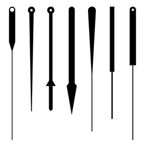 一套针灸针的阴影图片