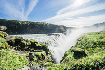 Gullfoss 在冰岛, 金黄圈子