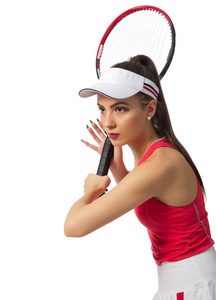 年轻女子网球运动员