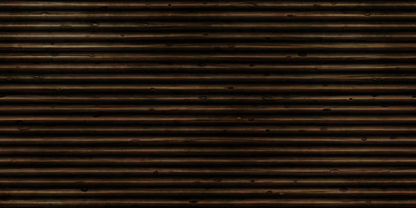 黑暗的日志墙背景。外部木材表面纹理。天然树木背垂。3d 渲染。3d 插图