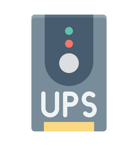 应急电源ups 矢量图标照片