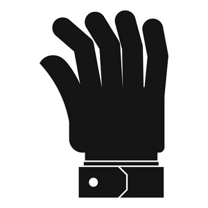 手形图标, 简单的黑色风格