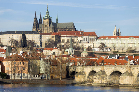 捷克哥特城堡对布拉格城的看法