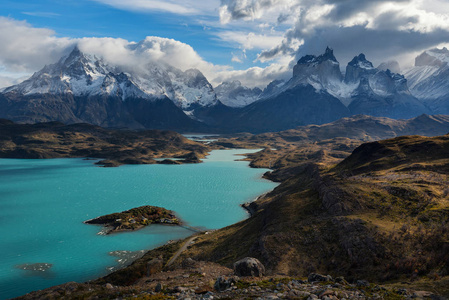 s surface water body located in Torres del Paine National Park, 