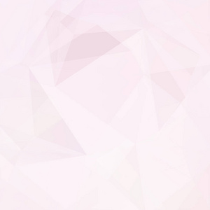 由白色粉红色三角形组成的抽象背景。业务演示文稿或 web 模板横幅海报的几何设计。矢量插图