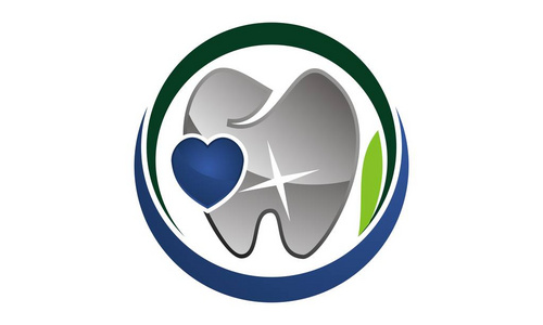 牙科护理标志设计模板向量
