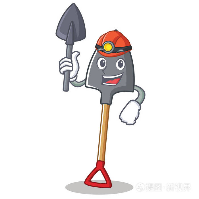 矿工铲人物卡通风格