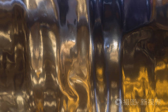 金色折叠金属箔抽象 bacgkground