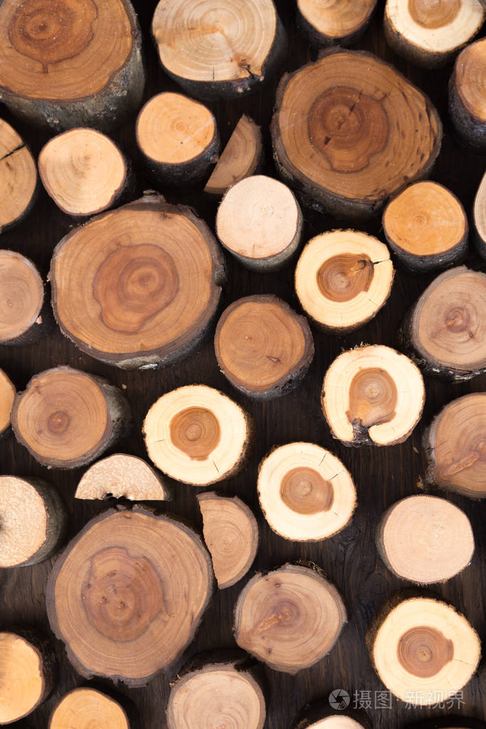 堆栈的木柴背景