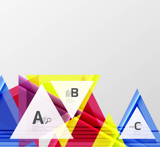 三角形和几何形状抽象背景