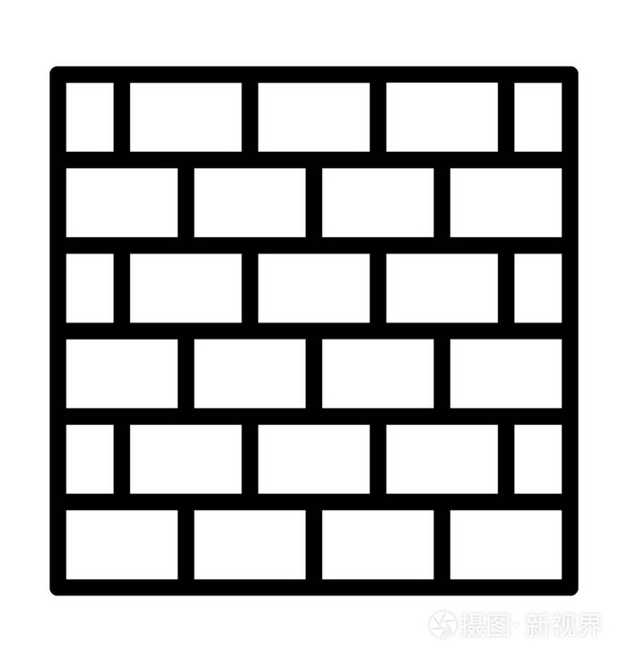 砖块墙矢量图标插画-正版商用图片10lpqw-摄图新视界