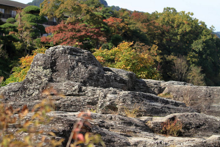 日本 Nagatoro 的岩石形成