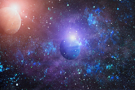 美丽的星云，恒星和星系。这幅图像的元素由美国宇航局提供。