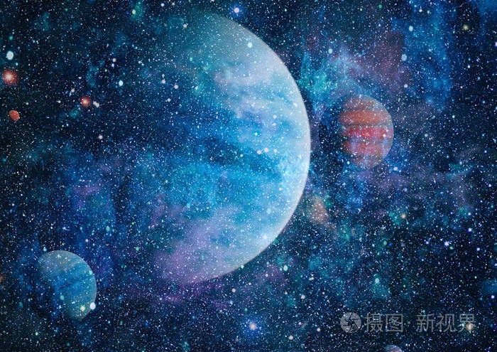 深空的螺旋星系这幅图像的元素由美国宇航局提供