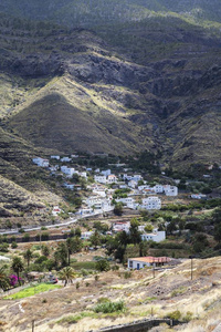埃尔里斯科村的景色，加那利利亚加那利群岛，西班牙，欧洲
