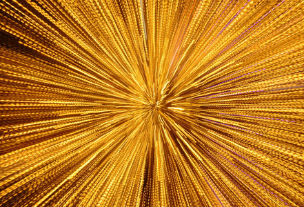 黄光传播缩放技术背景和纹理在夜间照片