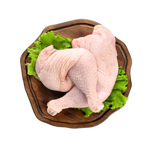 白色的鸡腿图片