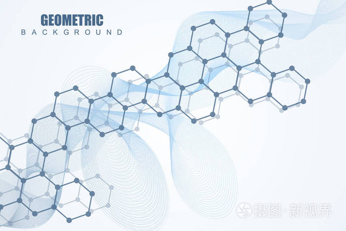 结构分子和通信.dna,原子, 神经元.您设计的的科学概念.