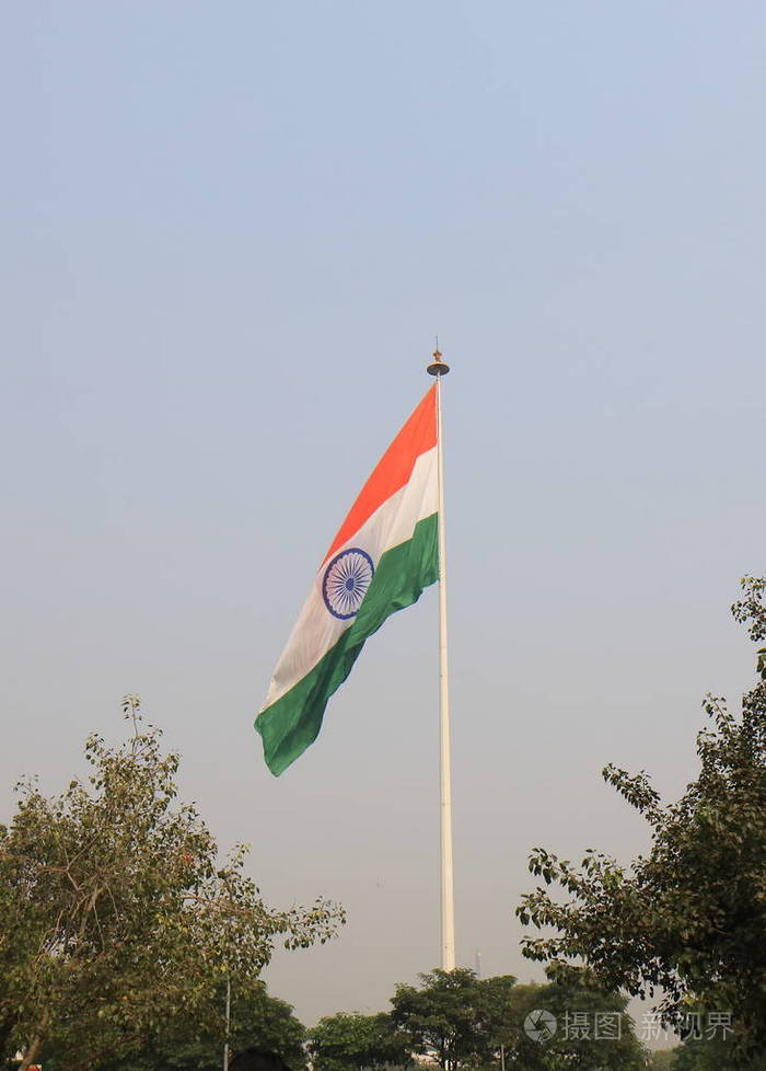 印度国旗印度新德里