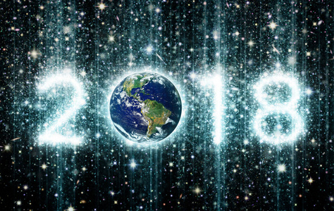 2018标题与地球和星