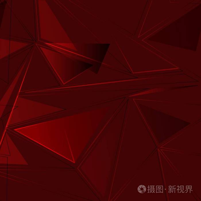 浅红色抽象马赛克背景.带渐变的三角形几何样本.