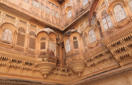 印度约德普尔堡的历史建筑