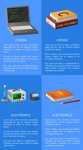 电子和编码课程宣传海报图片