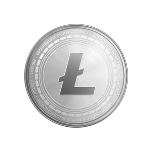 银 Litecoin 硬币符号