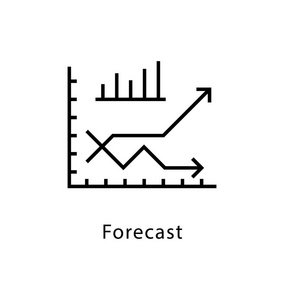 预测矢量线图标