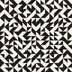 不规则的缠结形状.摘要几何背景设计.矢量无缝黑白混沌图案.照片