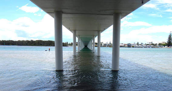桥下, 入口, 澳大利亚 nsw 海岸