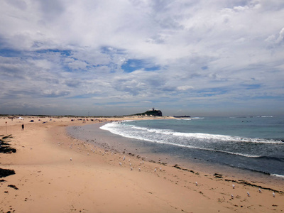 诺比斯海滩纽卡斯尔澳大利亚。