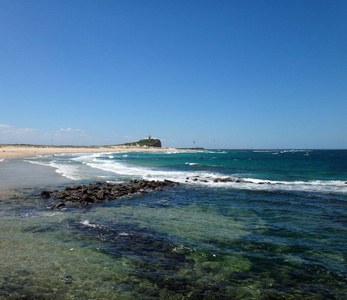 Nobbys 海滩, 纽卡斯尔, 澳大利亚新南威尔士州的场景