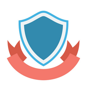 屏蔽彩色矢量图标照片