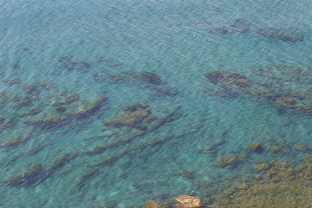 在塞浦路斯岛上风景如画的海景