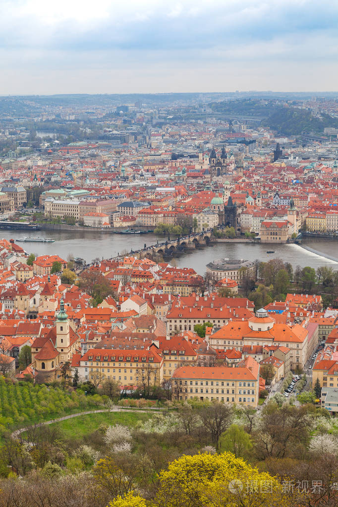 捷克布拉格老城全景图