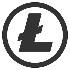 Litecoin 硬币平面图标