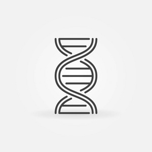 Dna 螺旋矢量轮廓概念图标