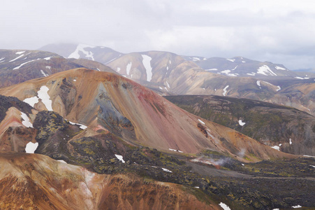 国家公园 Landmannalaugar，冰岛的山谷