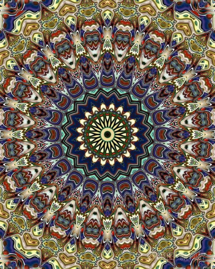 独特的曼陀罗,东方圆形图案,神秘的主题,抽象的异国背景.