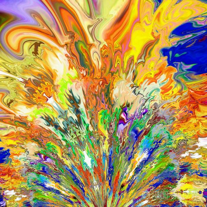 独特的曼陀罗东方圆形图案神秘主题抽象异国背景.