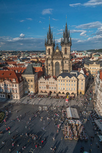 布拉格老城广场景观图片