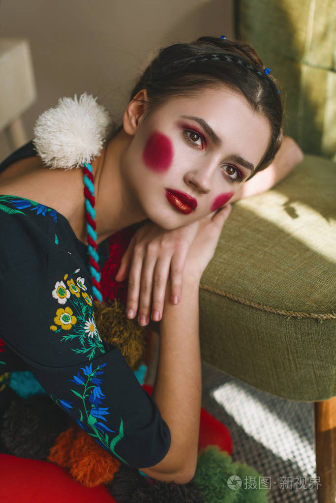 奶奶别致的风格.修饰肖像