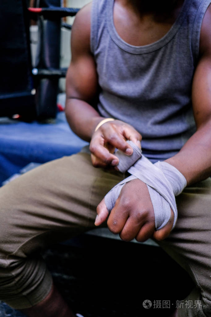 非洲黑人拳击手